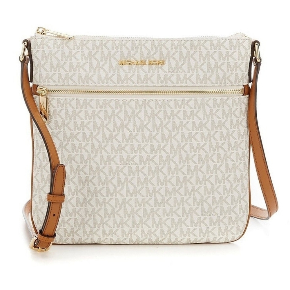Michael Kors Bedford Vanilla Flat Crossbody